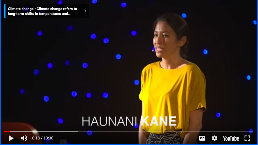 Haunani Kane giving Ted Talk