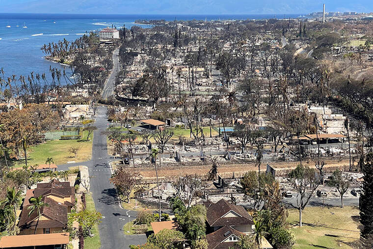 Lahania, Maui after wildfire