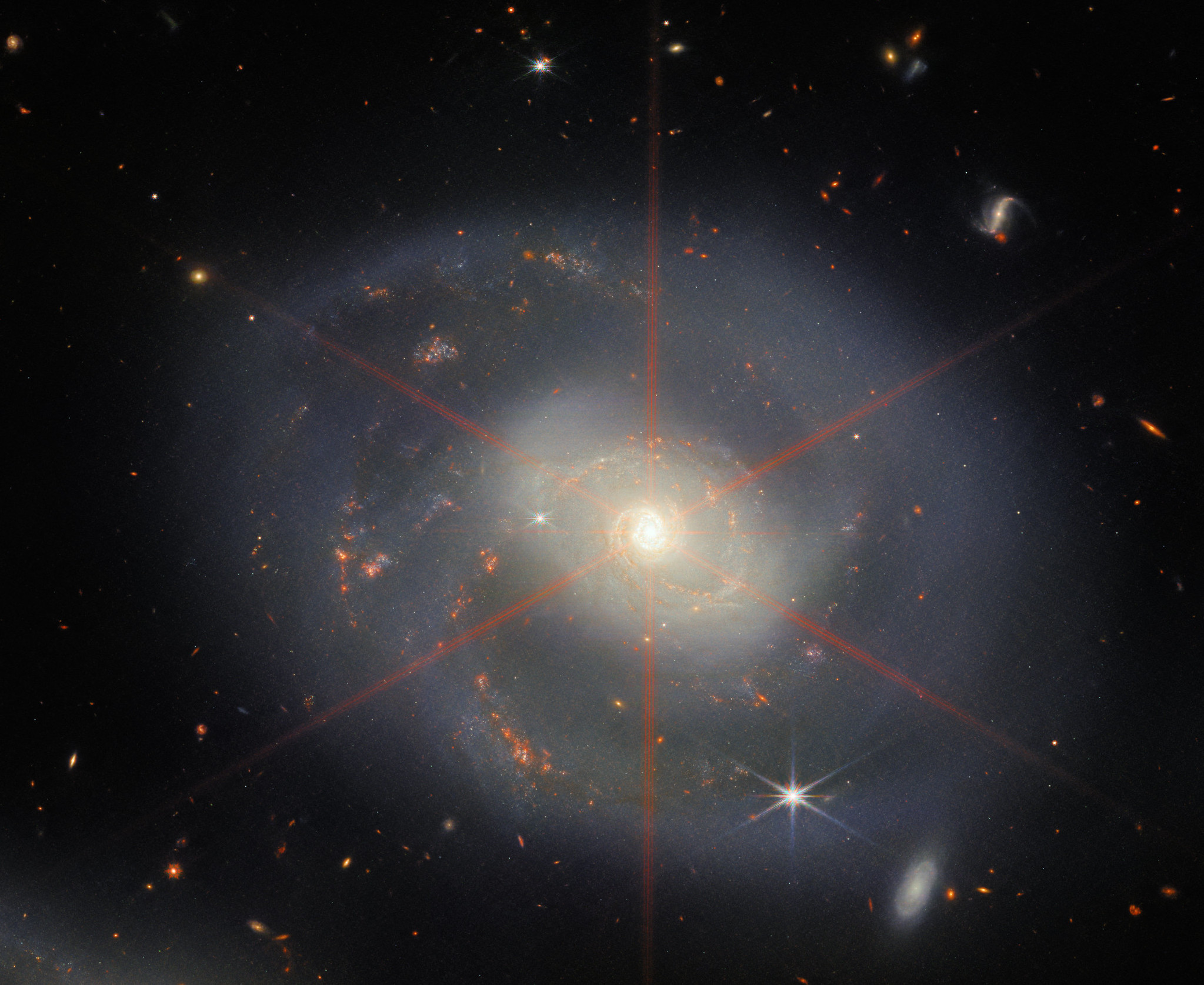 NGC-7649, James Webb Space Telescope image courtesy of NASA
