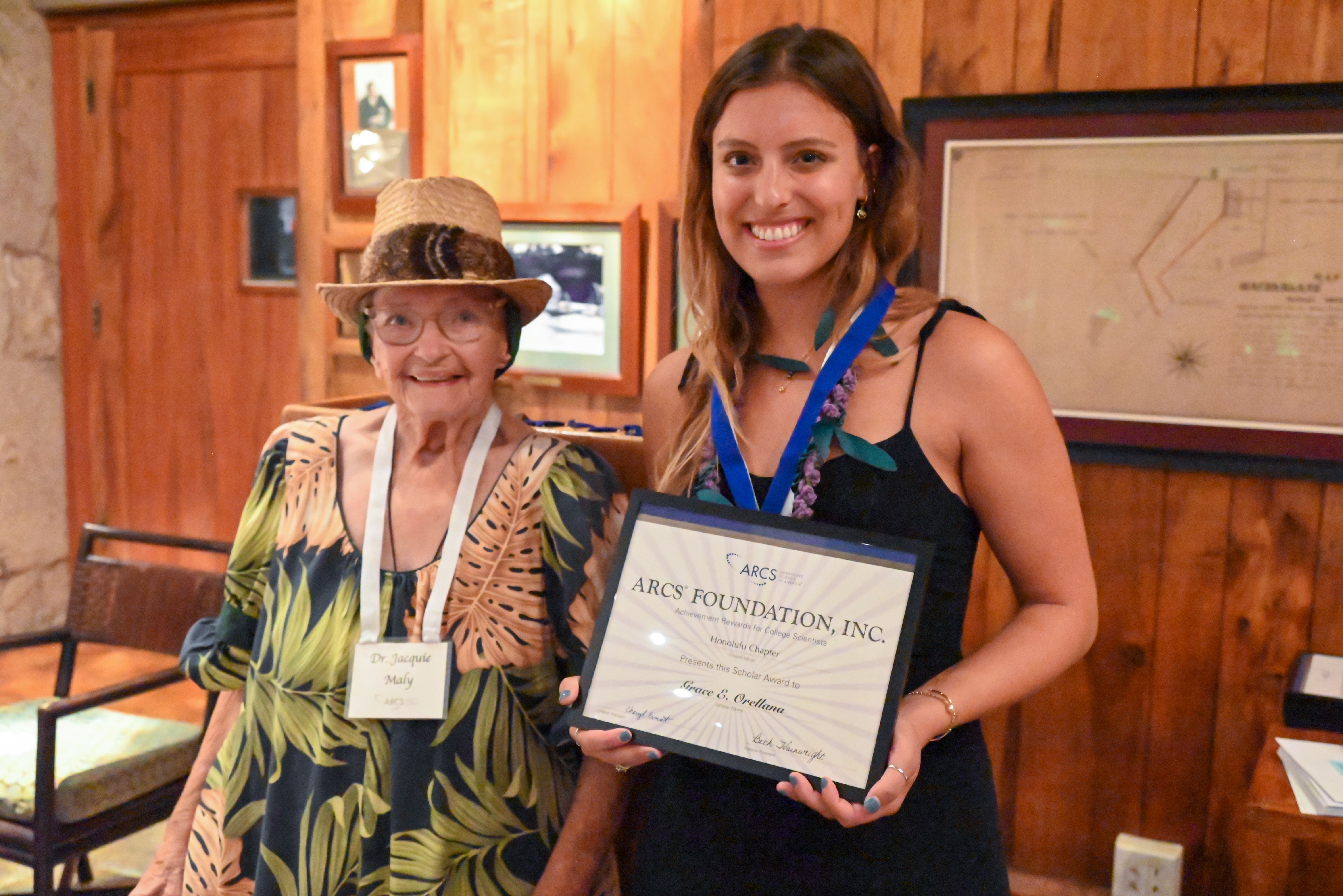 Jacquie Maly with Grace Orellana